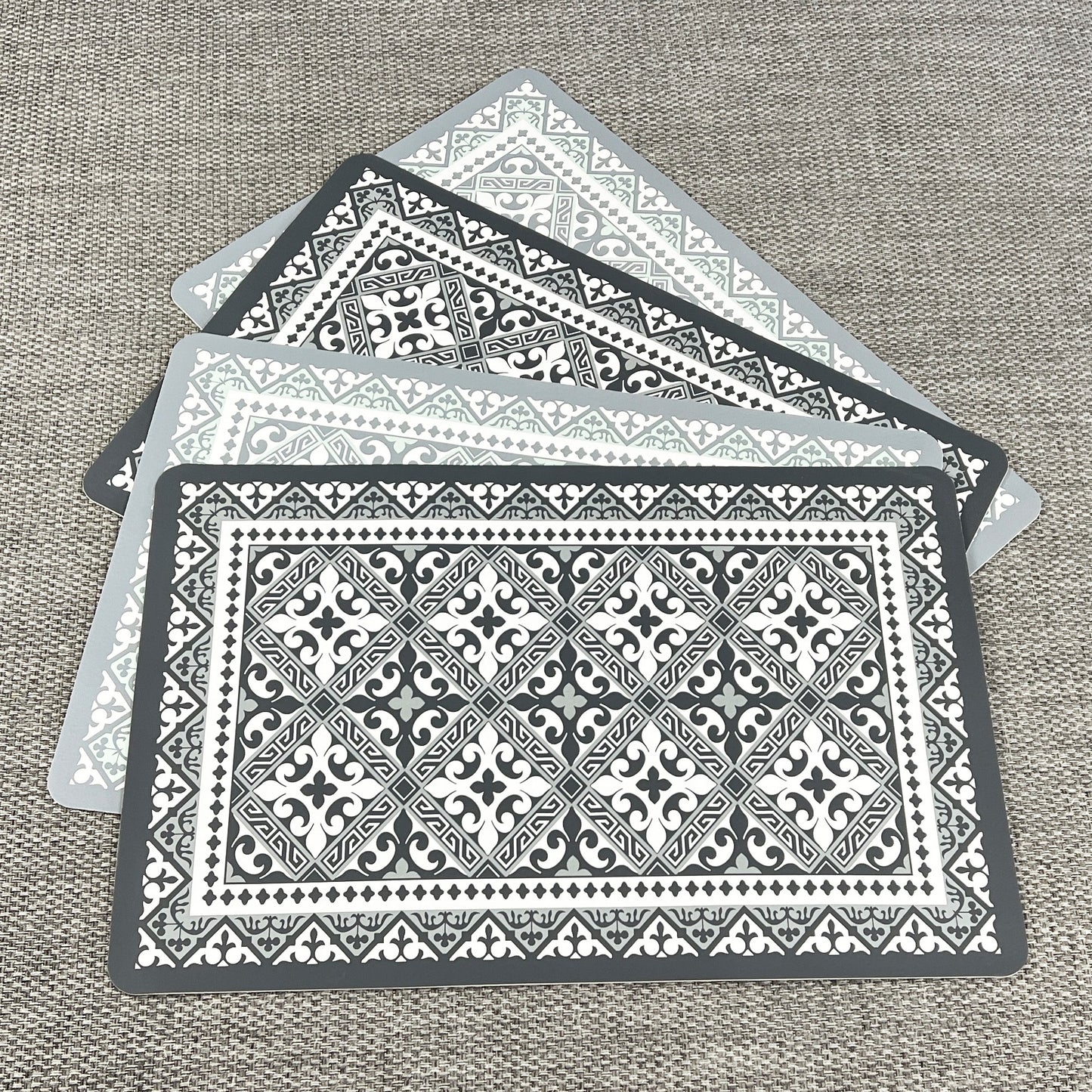 Wipeable PVC Moroccan Tile Placemats - 43cm x 28cm