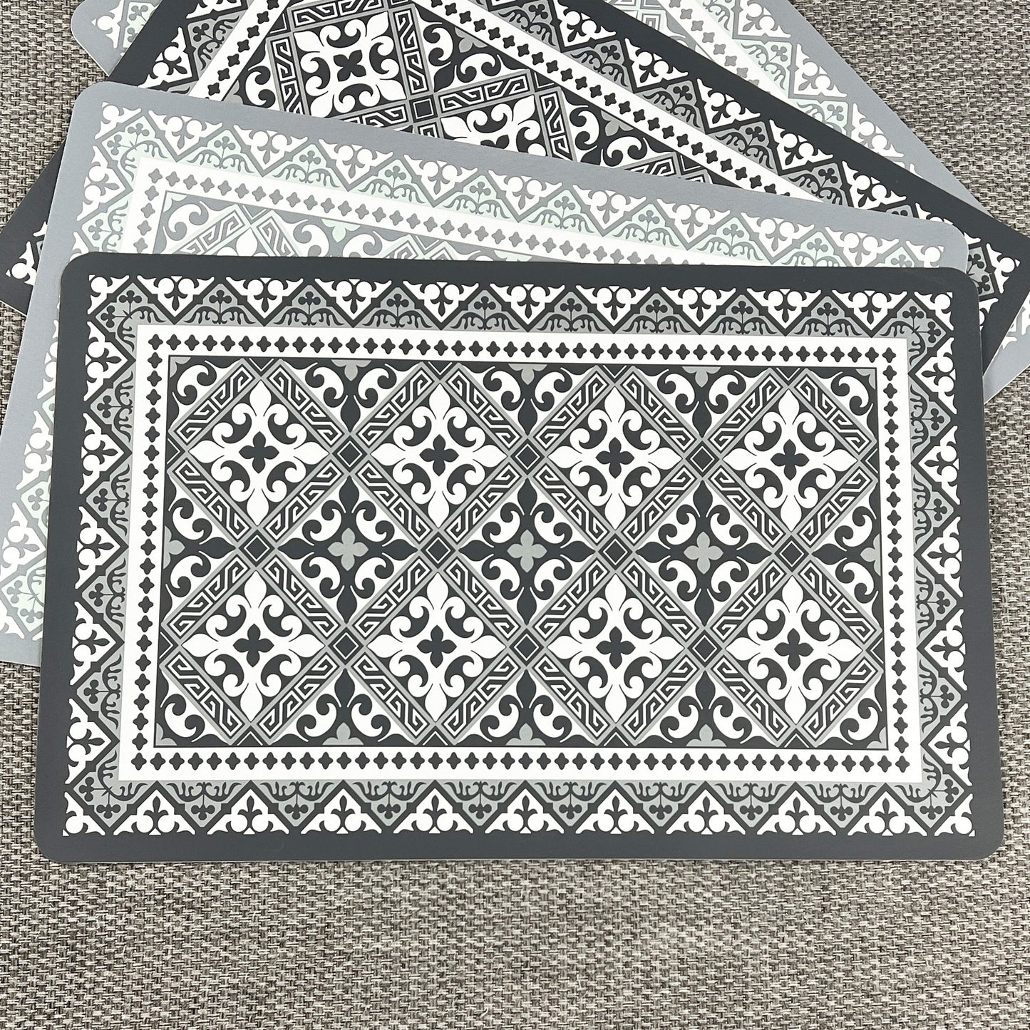 Wipeable PVC Moroccan Tile Placemats - 43cm x 28cm