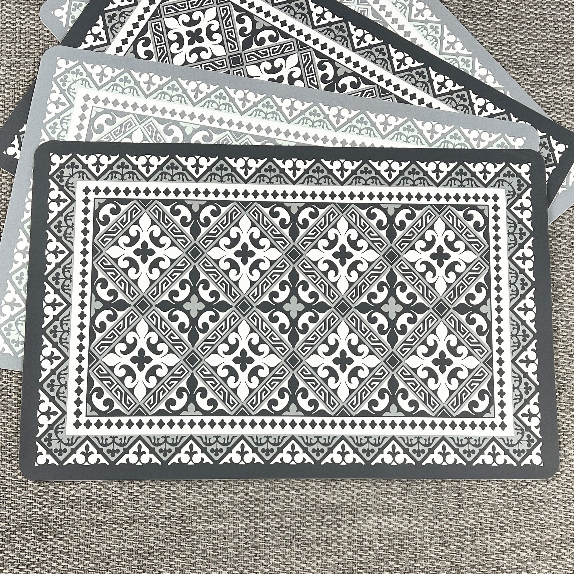Wipeable PVC Moroccan Tile Placemats - 43cm x 28cm