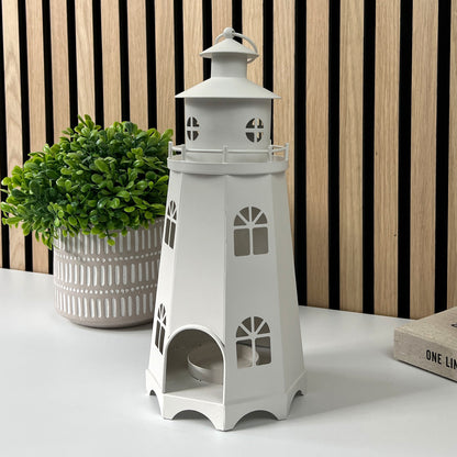 31cm Tall Lighthouse Tea Light Candle Holder