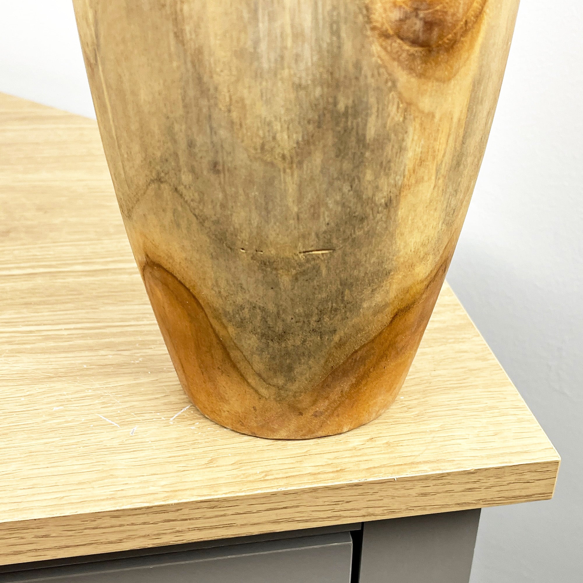Handmade Wooden Vase 25cm Tall