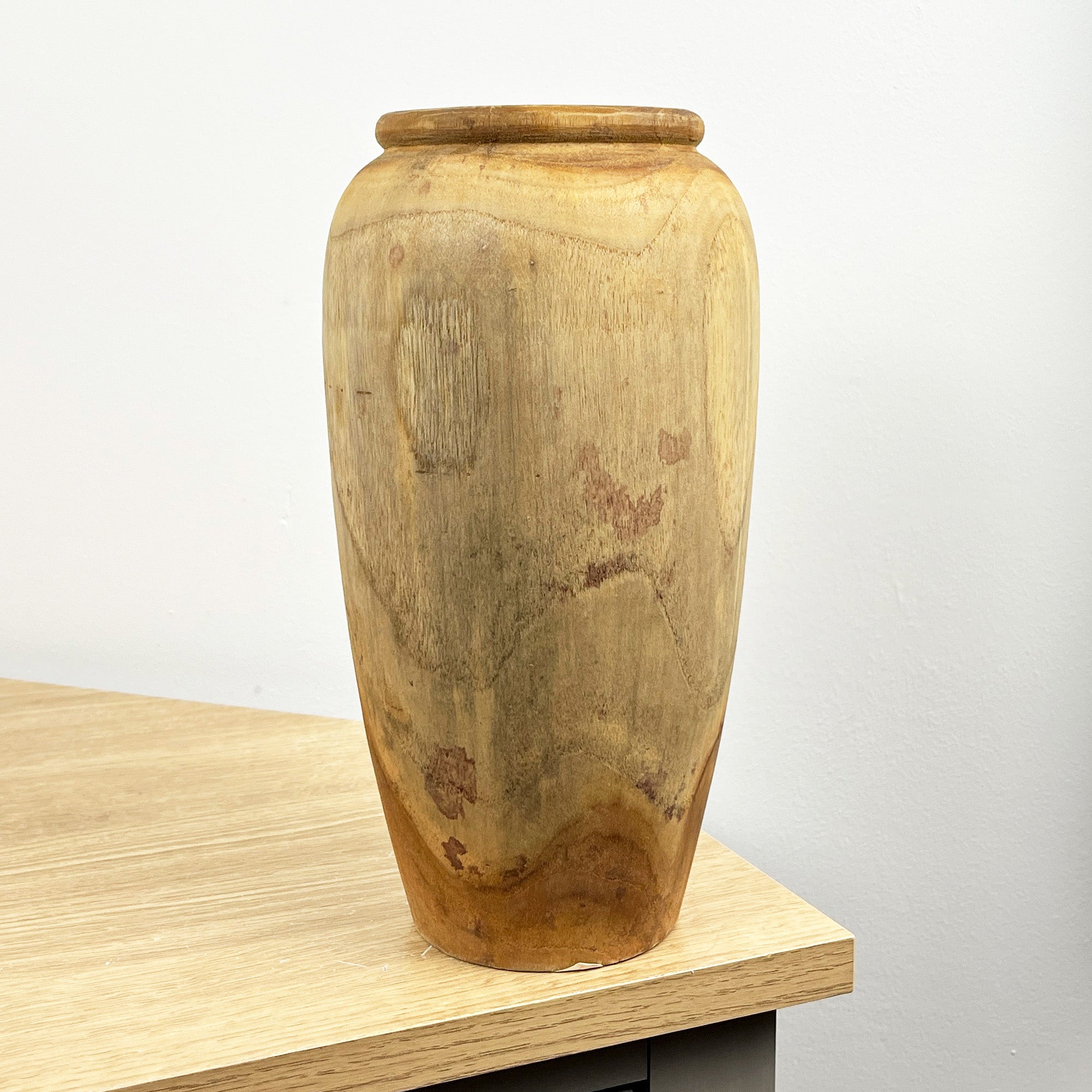 Handmade Wooden Vase 25cm Tall