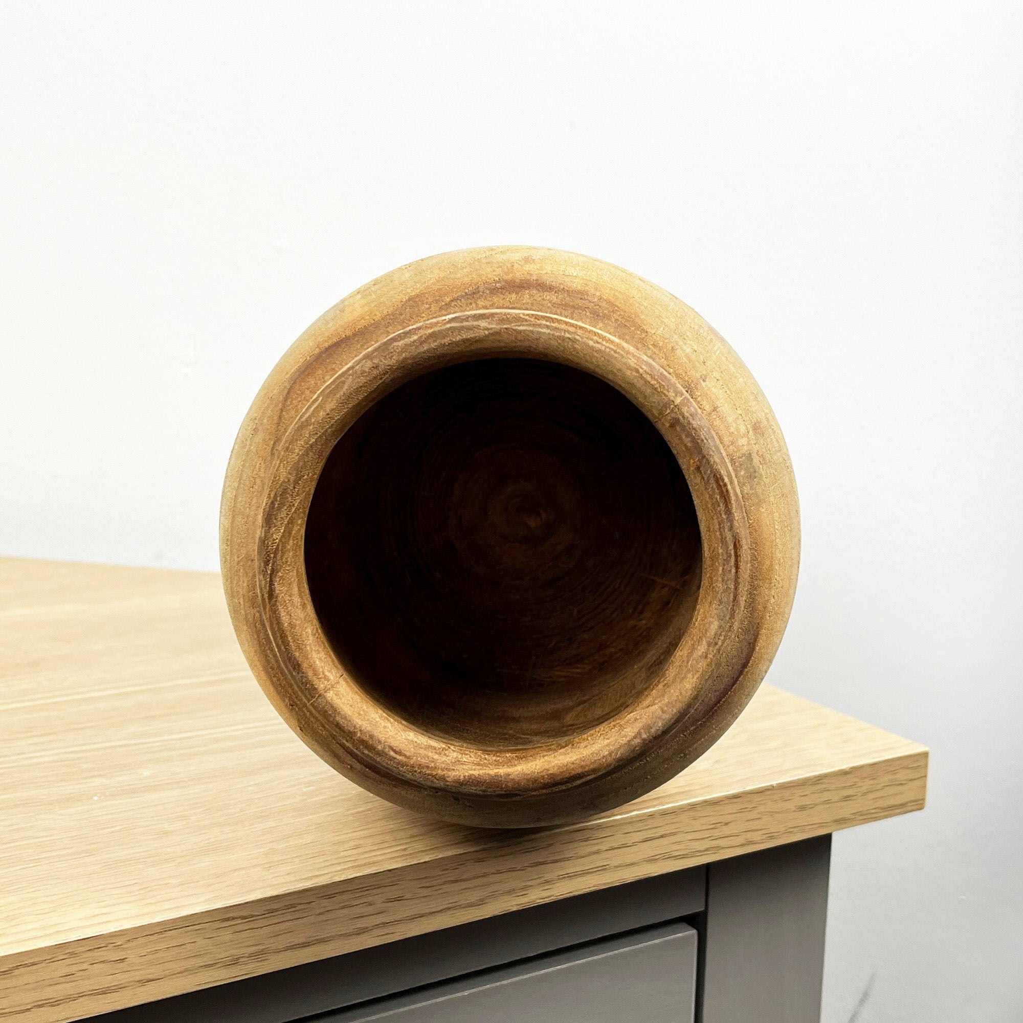 Handmade Wooden Vase 25cm Tall