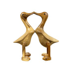 26cm Kissing Ducks Ornament - Wood