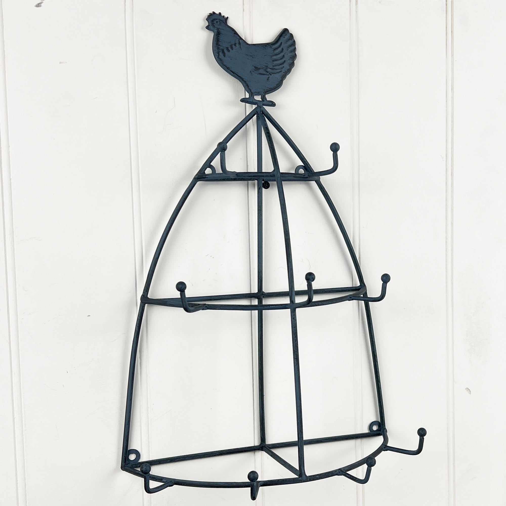 Wall Mounted Cockerel Mug Tree Holder