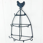 Wall Mounted Cockerel Mug Tree Holder