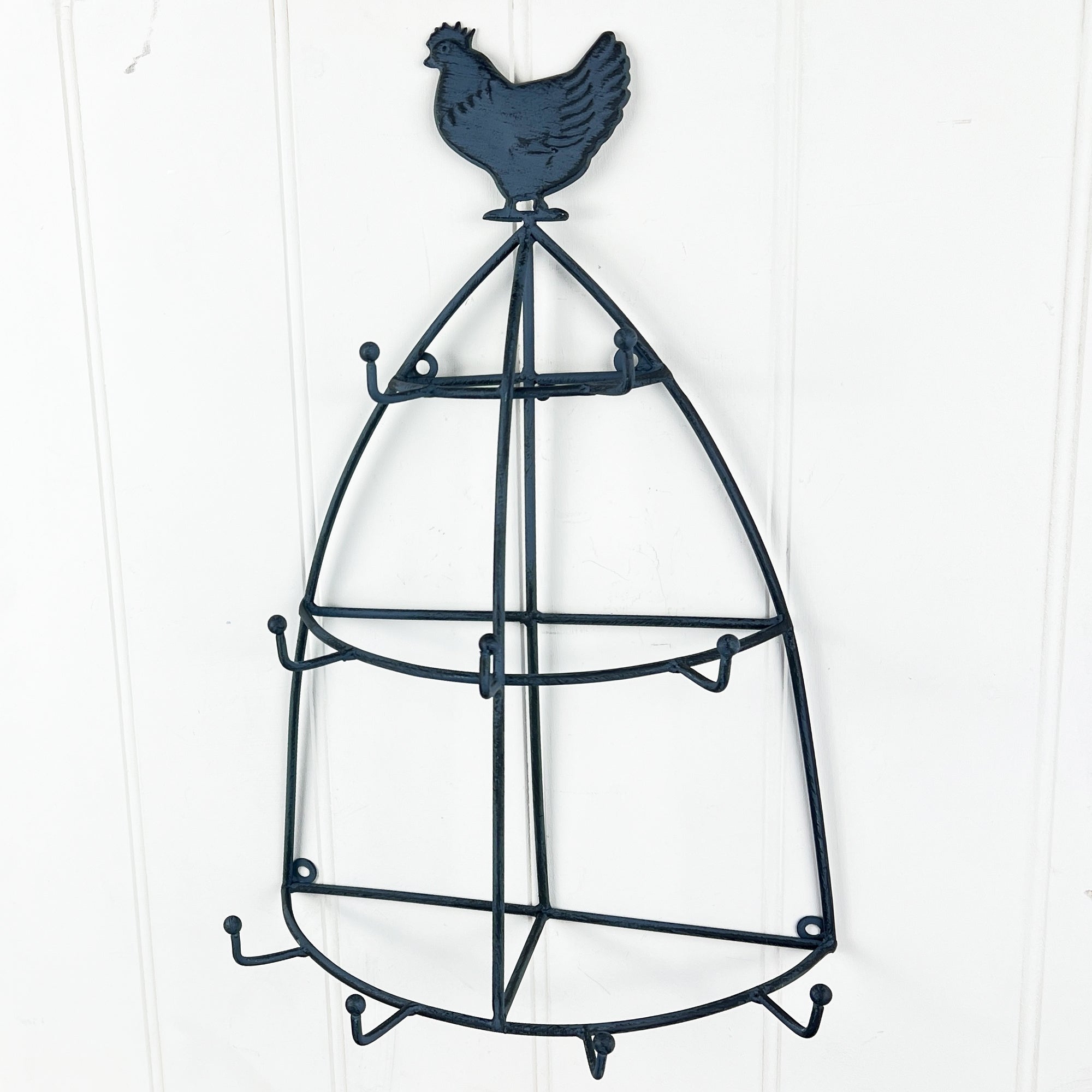 Wall Mounted Cockerel Mug Tree Holder