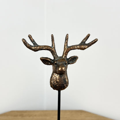 Metal Stag Head Jewellery Stand Hanger