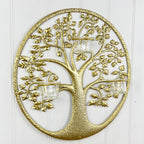 40cm Tree of Life Wall Art Tea Light Candle Holder