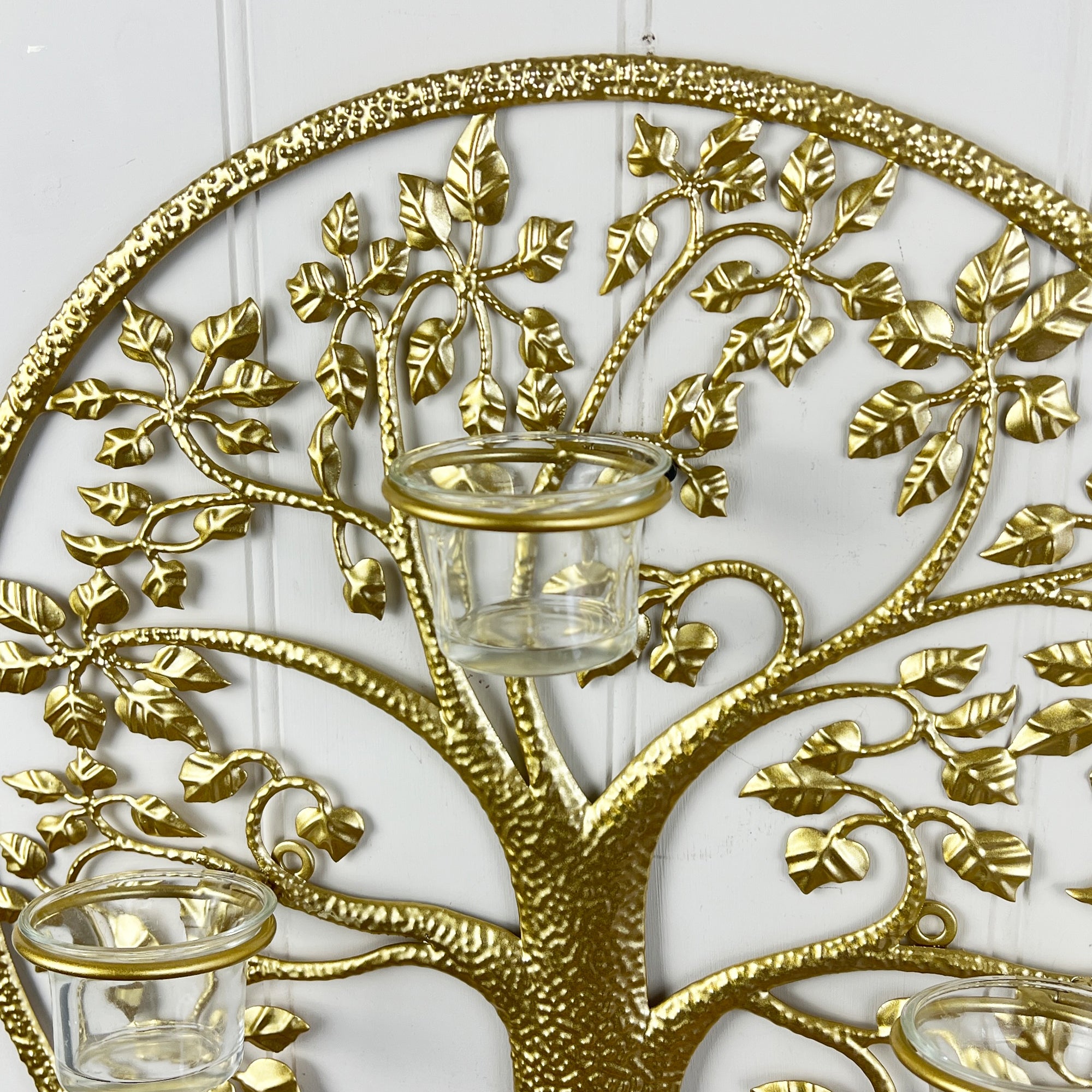 40cm Tree of Life Wall Art Tea Light Candle Holder
