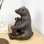 Bear Ornament Coasters with Holder Set