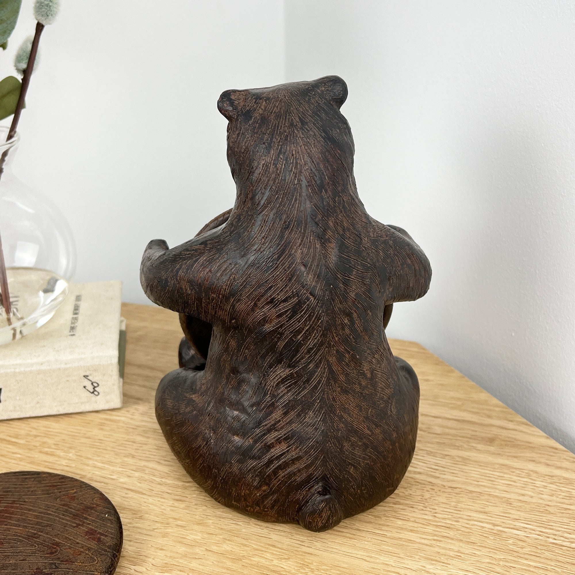 Bear Ornament Coasters with Holder Set