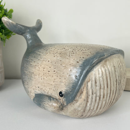 20.5cm Ceramic Whale Ornament