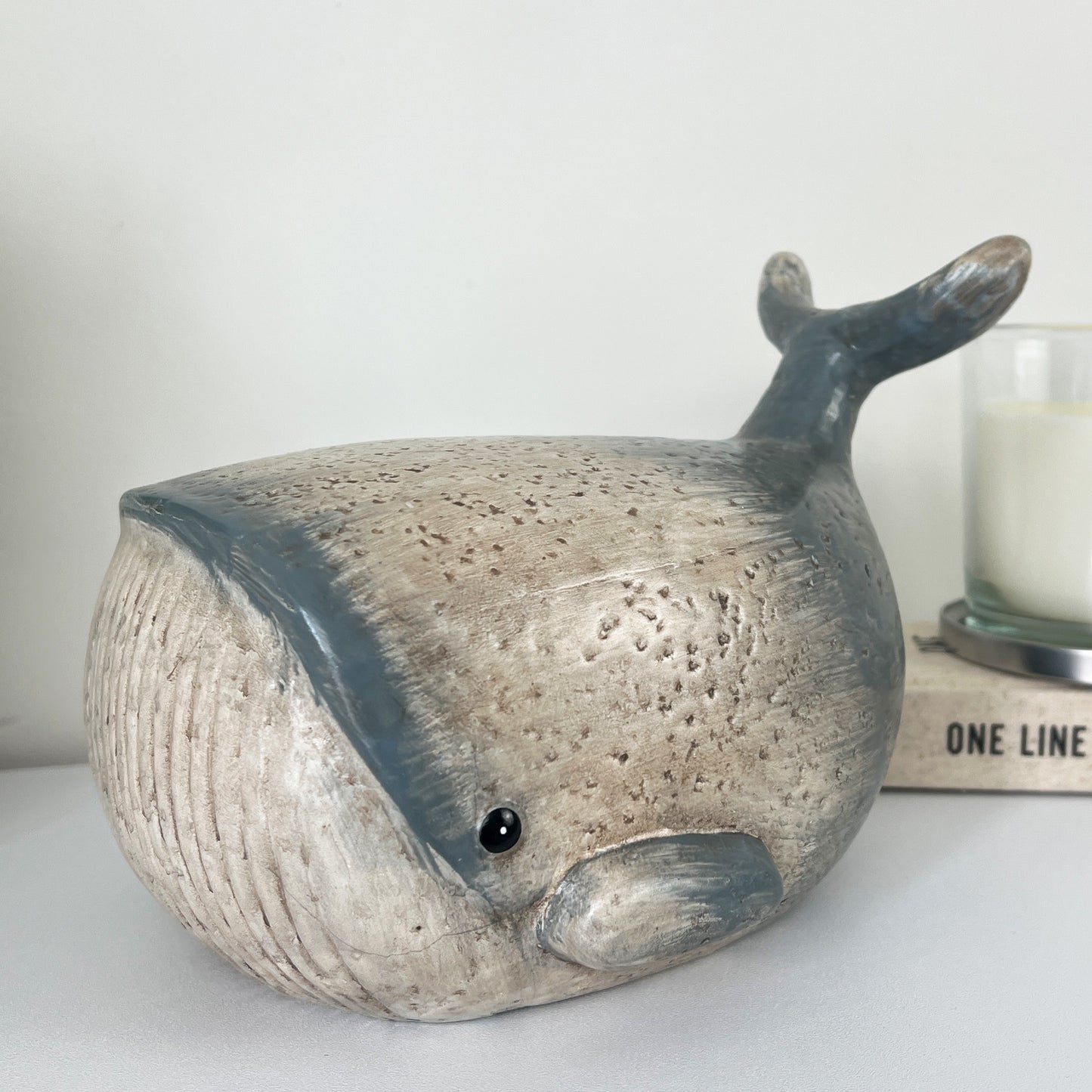 20.5cm Ceramic Whale Ornament