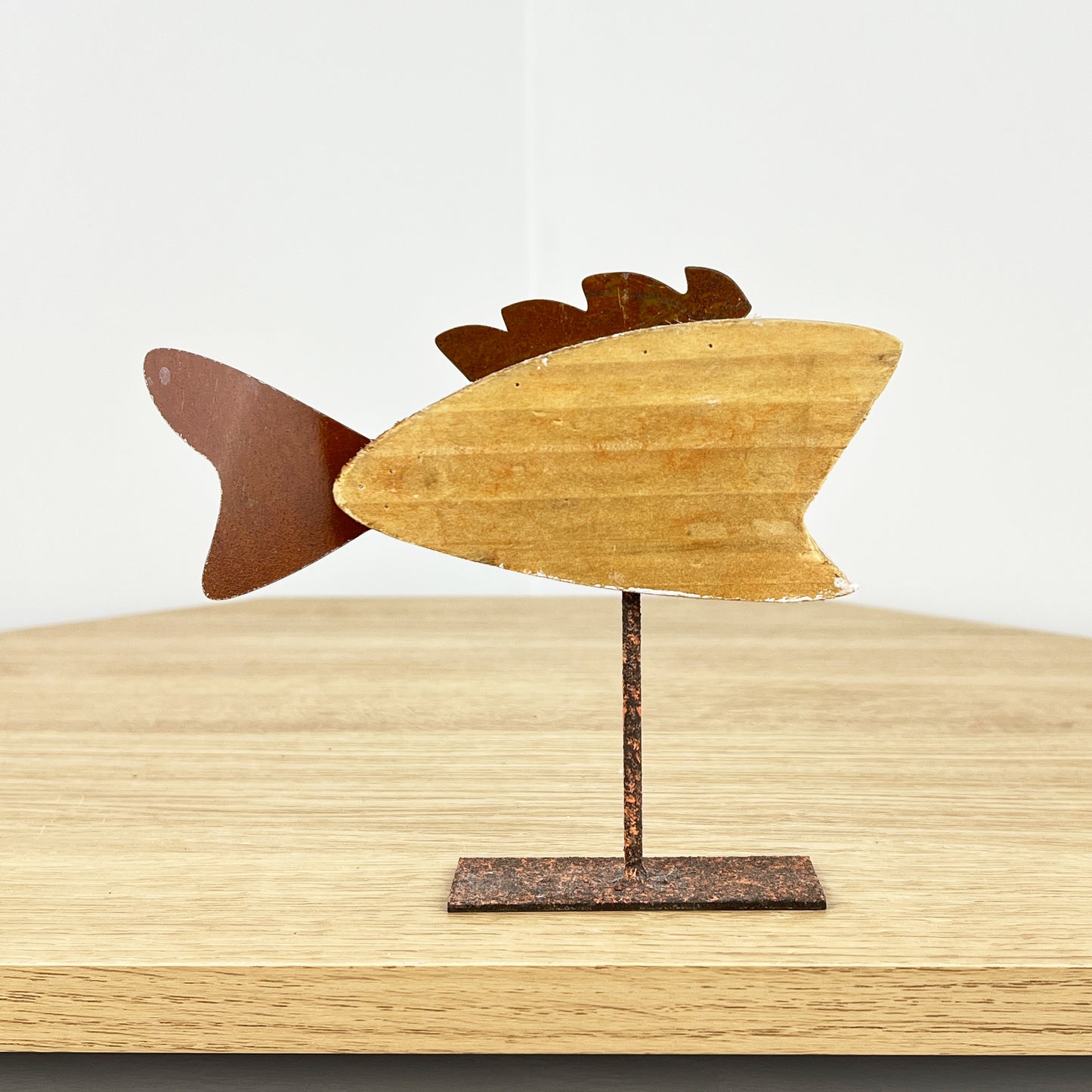 Rustic Fish on Stand Ornament