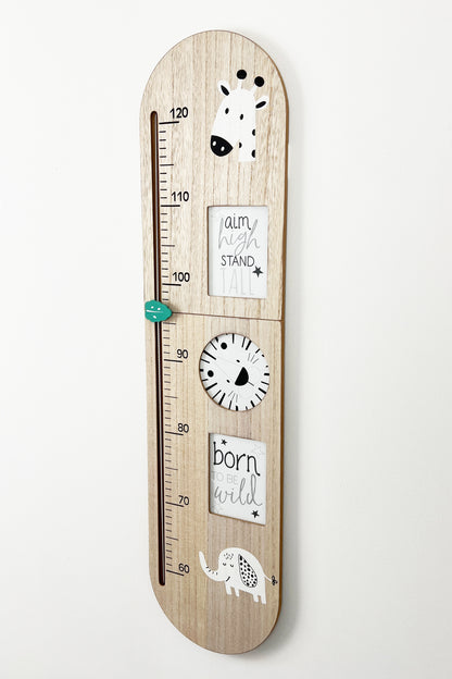 Wooden Safari Themed Height Chart