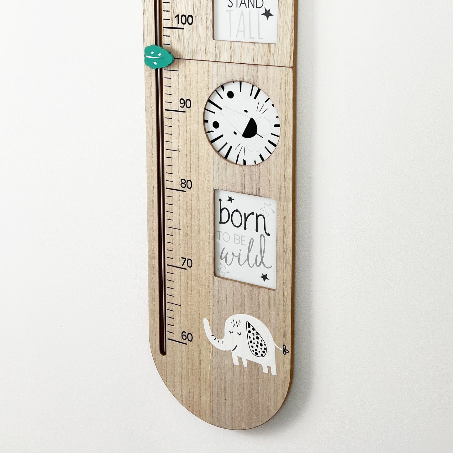 Wooden Safari Themed Height Chart