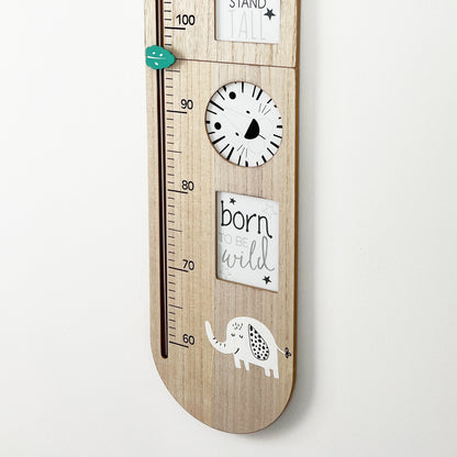 Wooden Safari Themed Height Chart