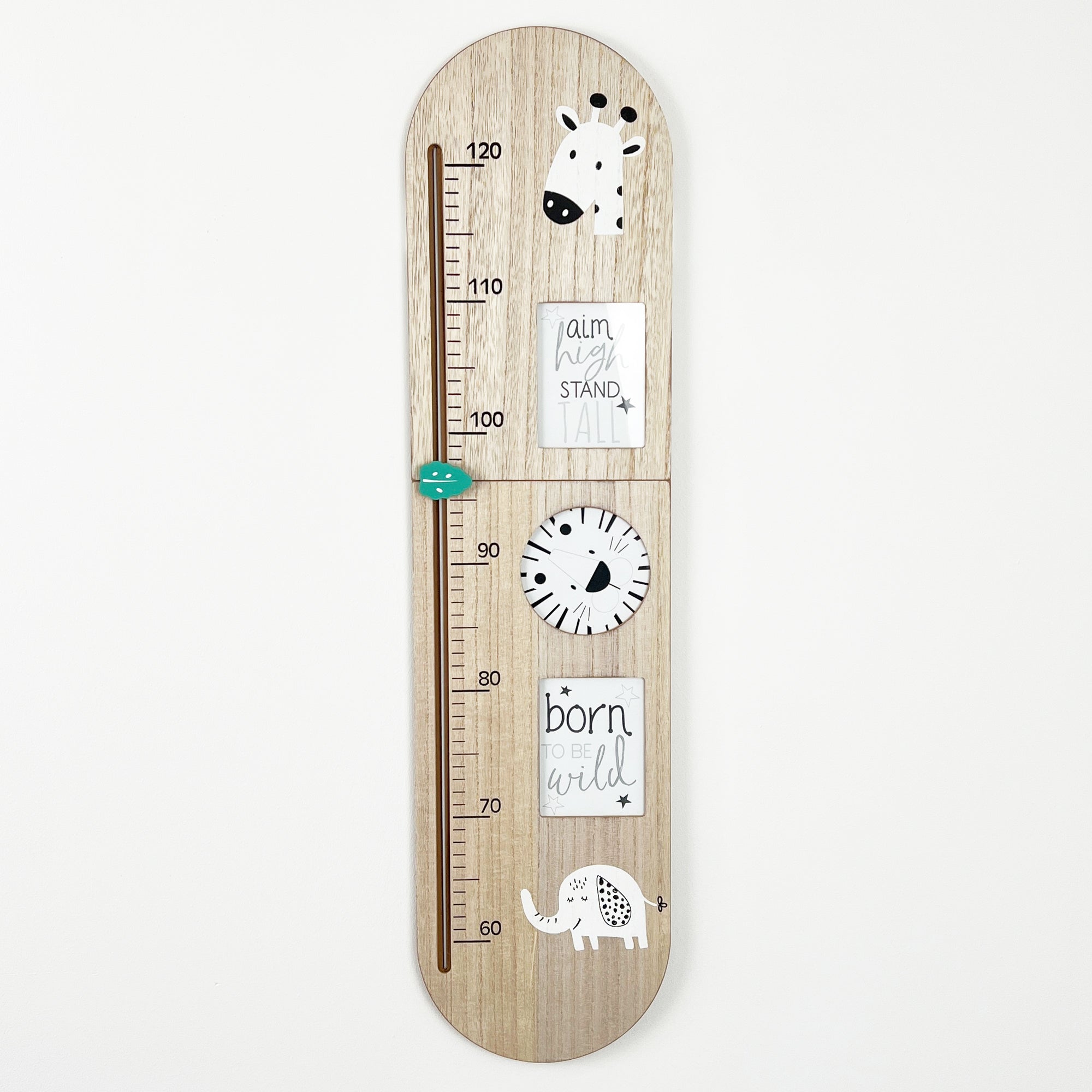 Wooden Safari Themed Height Chart