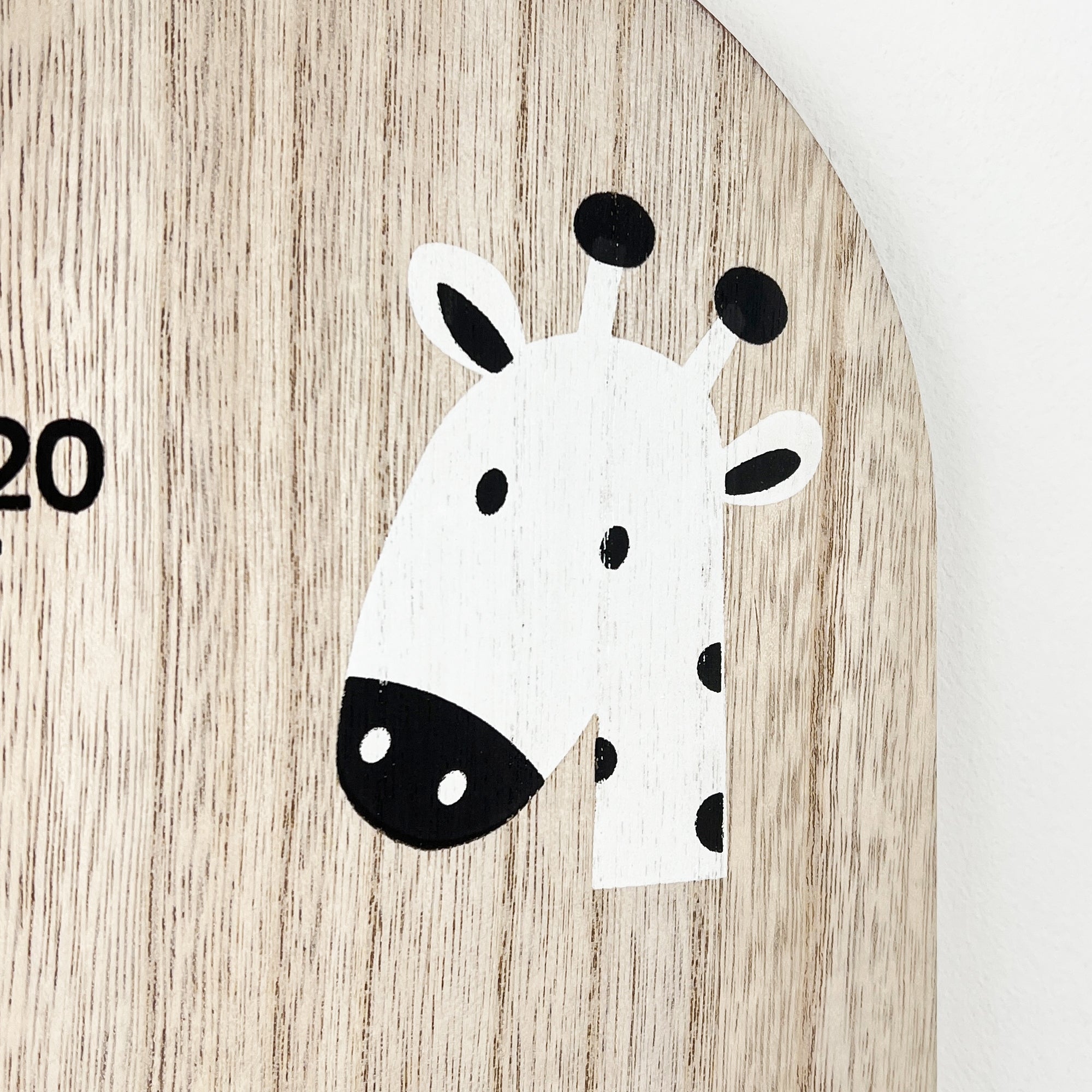 Wooden Safari Themed Height Chart