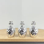 Set of 3 Miniature Pineapple Candles - Linen Scented