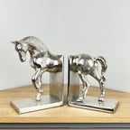 Metal Horse Bookends