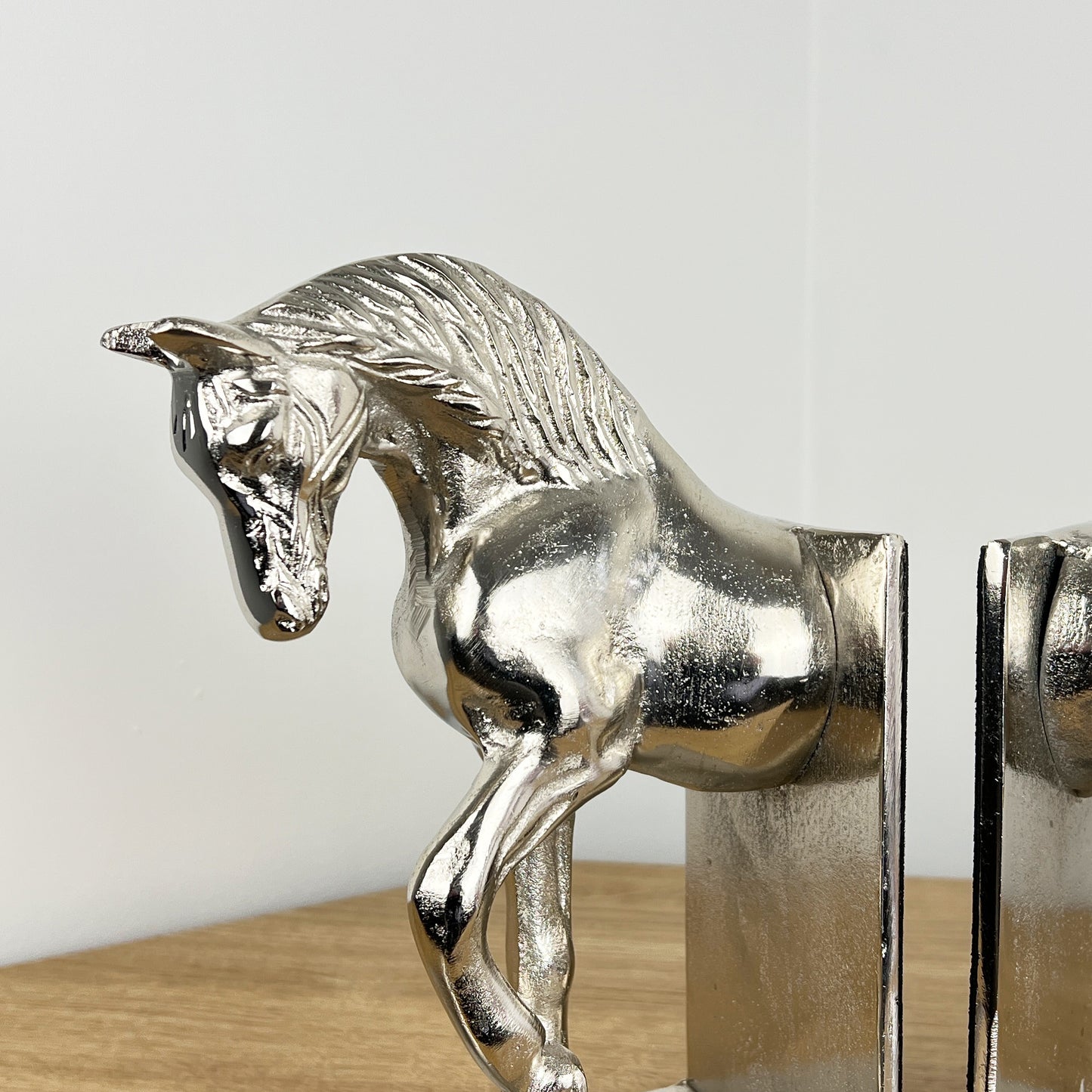 Metal Horse Bookends