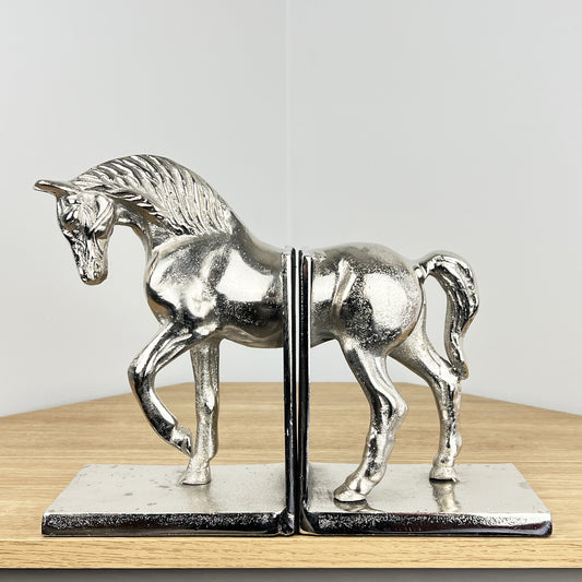 Metal Horse Bookends