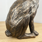 Large Sitting Hare Ornament - Bronze Finish