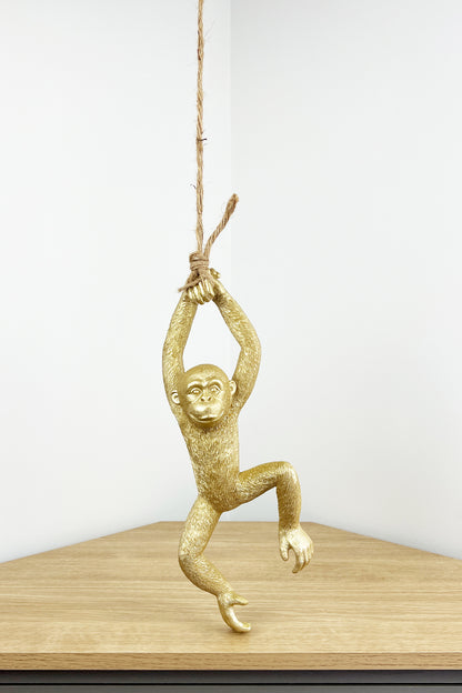 Gold Hanging Monkey - Design #1