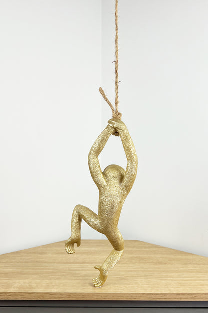 Gold Hanging Monkey - Design #1