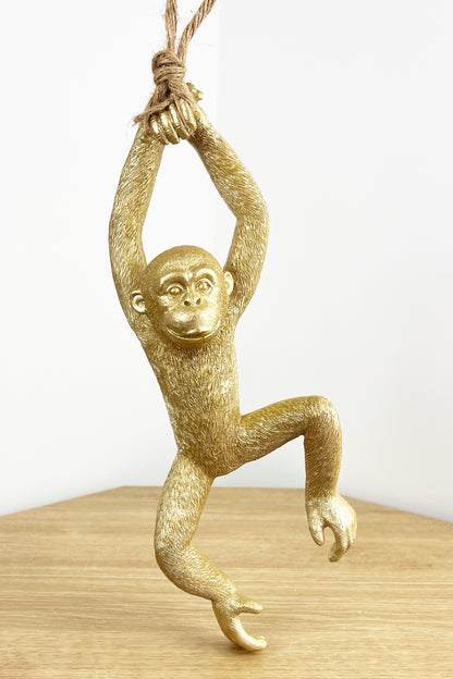 Gold Hanging Monkey - Design #1