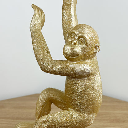 Gold Hanging Monkey - Design #3