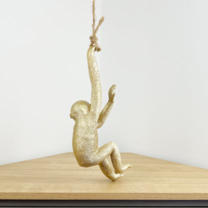 Gold Hanging Monkey - Design #3