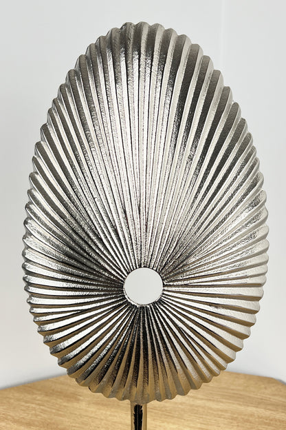 50cm Large Fossil Sculpture - Silver