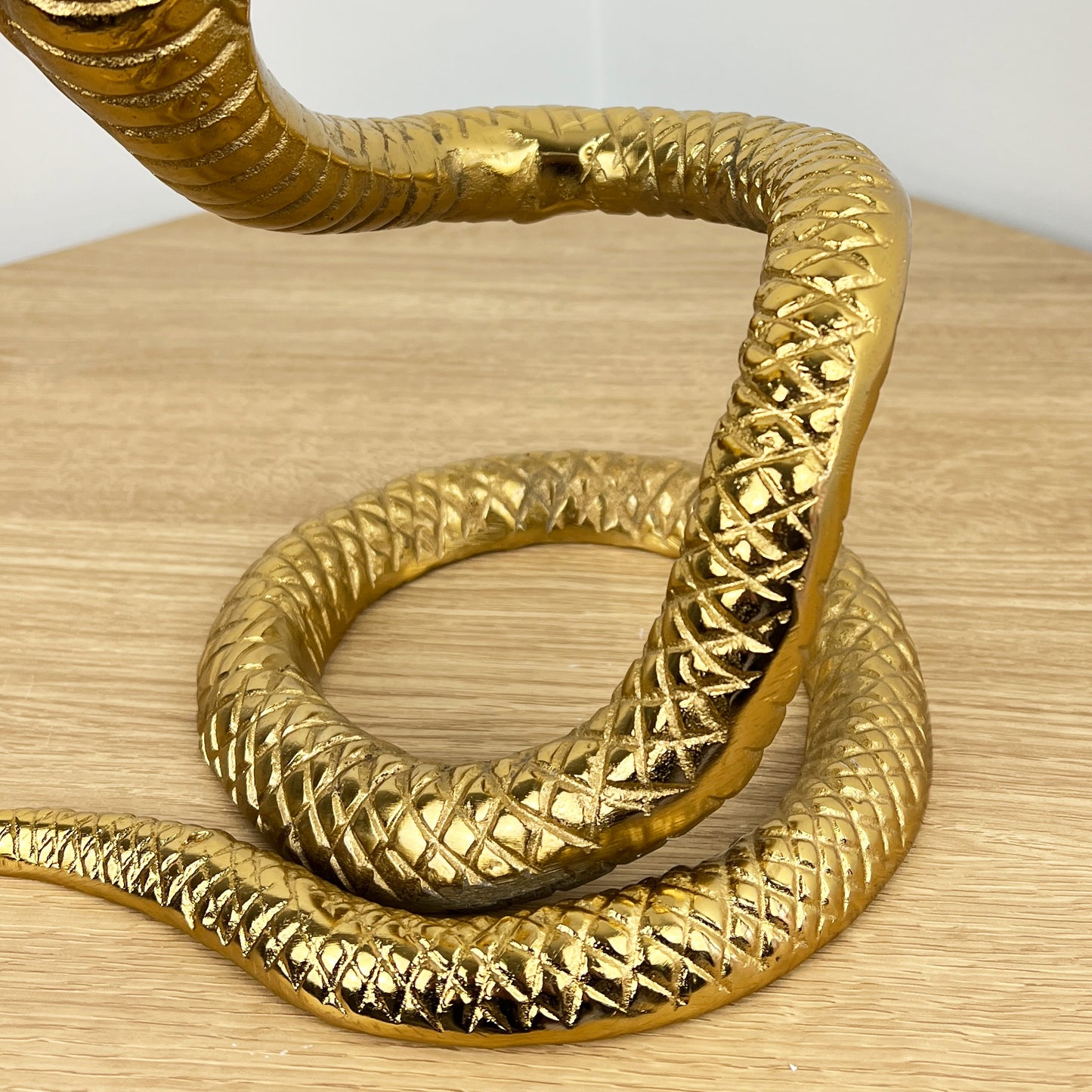 Large Metal Snake Candle Stick Holder