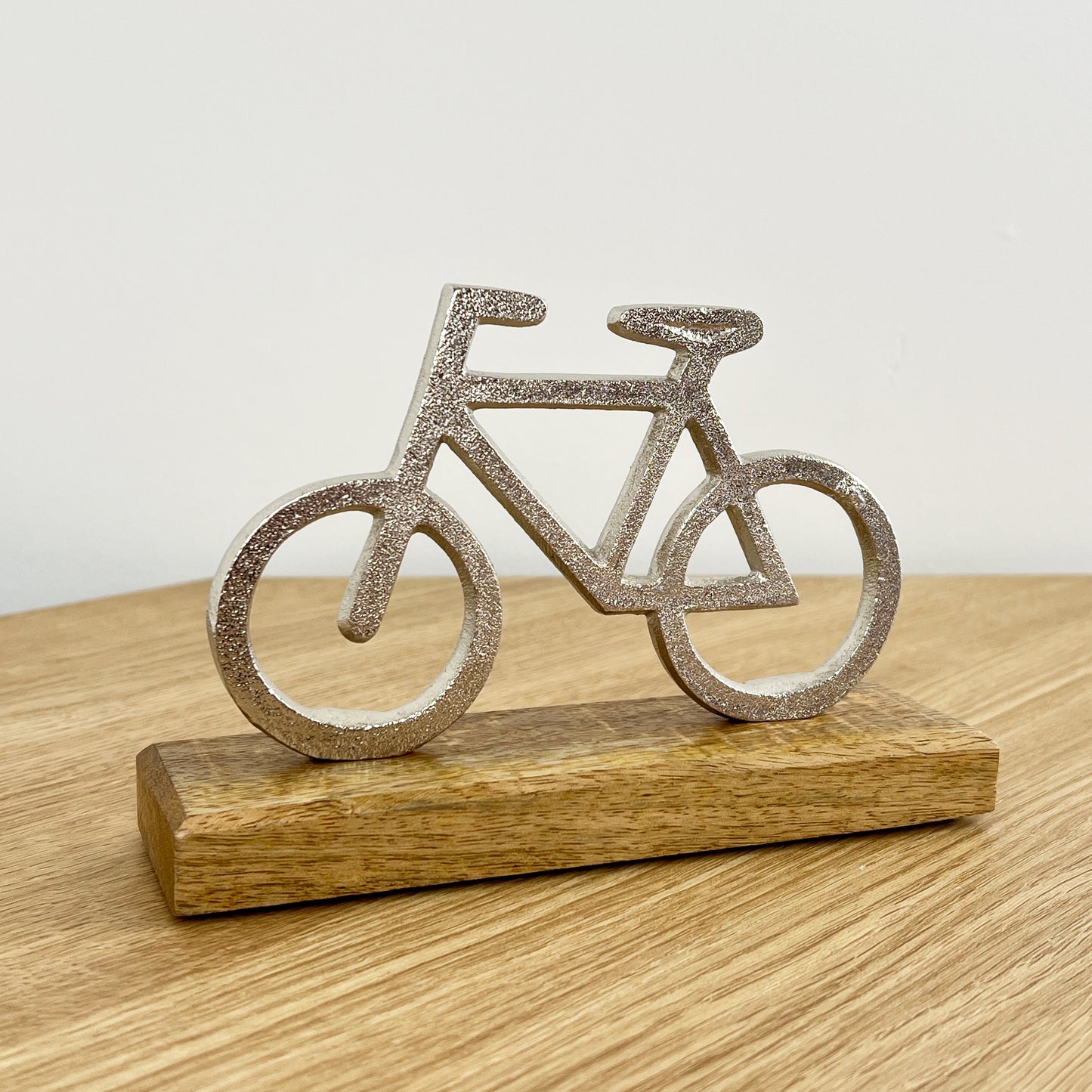 Small Bike on Wood Ornament