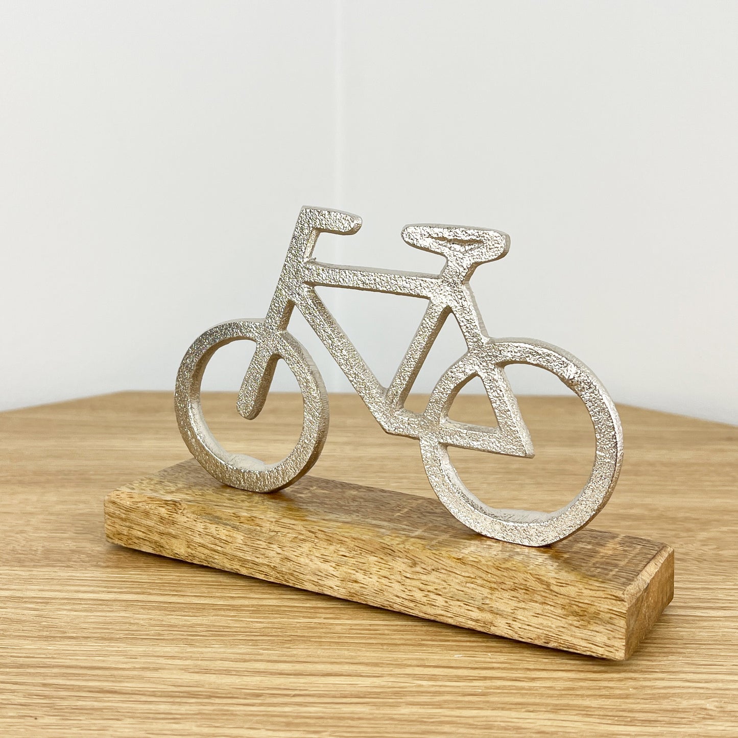 Small Bike on Wood Ornament