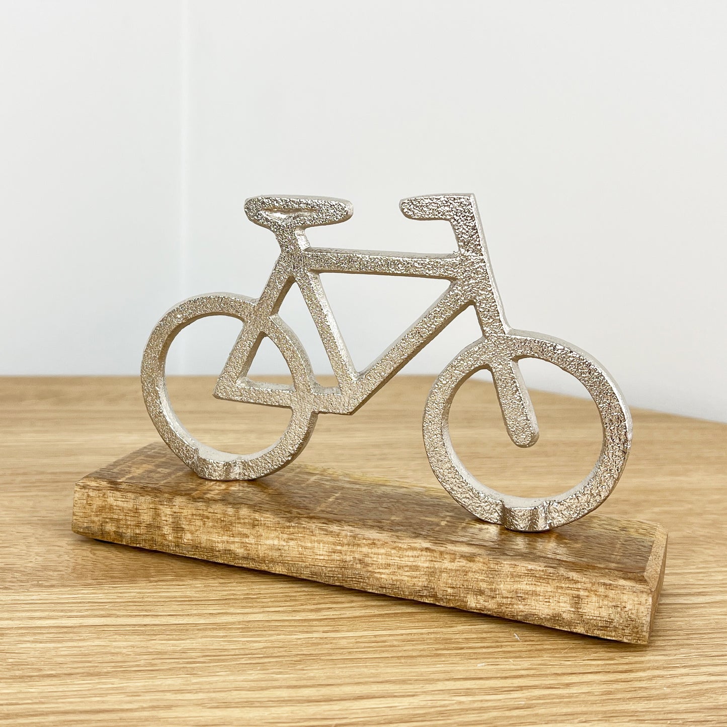 Small Bike on Wood Ornament