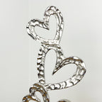 Large Hearts Sculpture on Wood