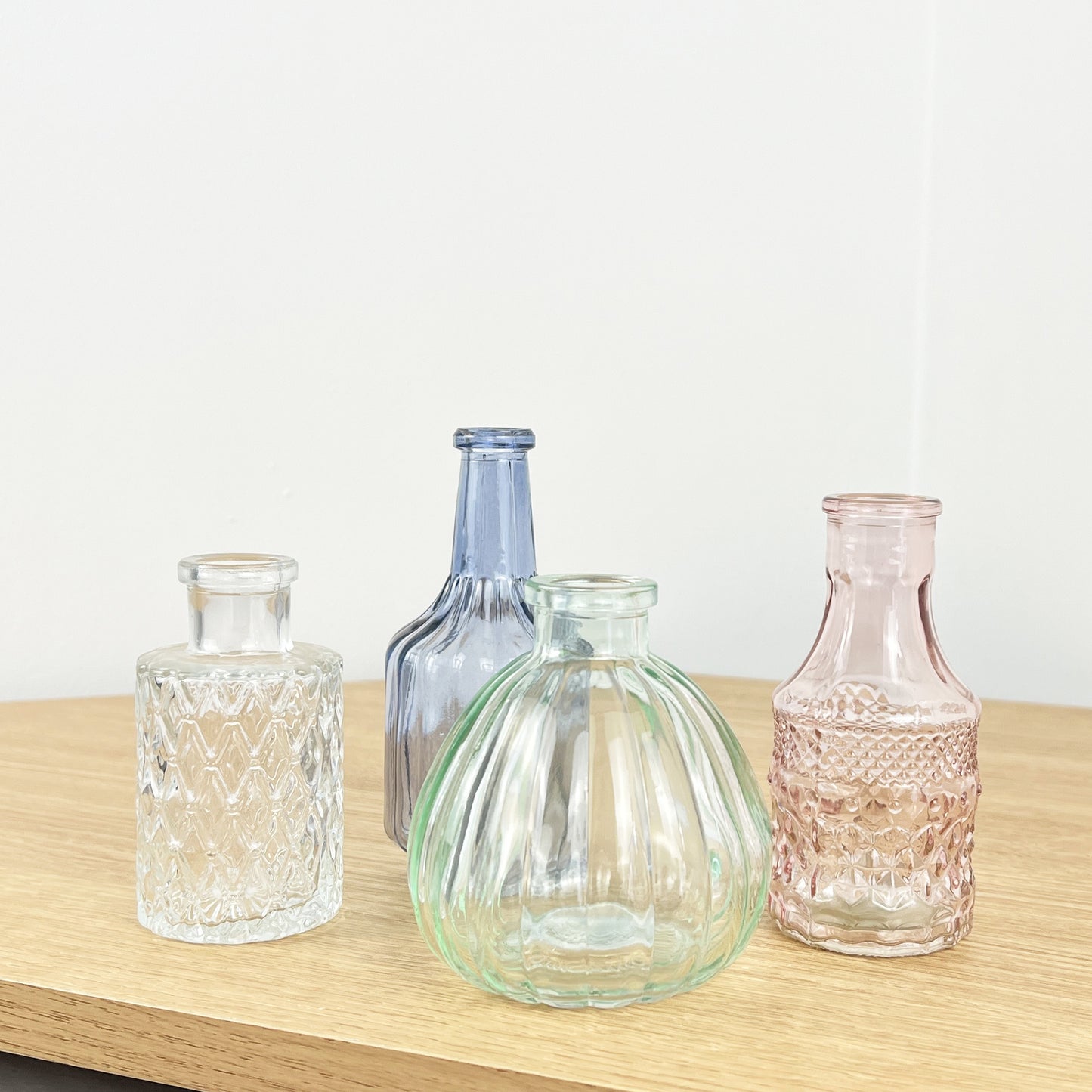 Set of 4 Vintage Style Bud Vases