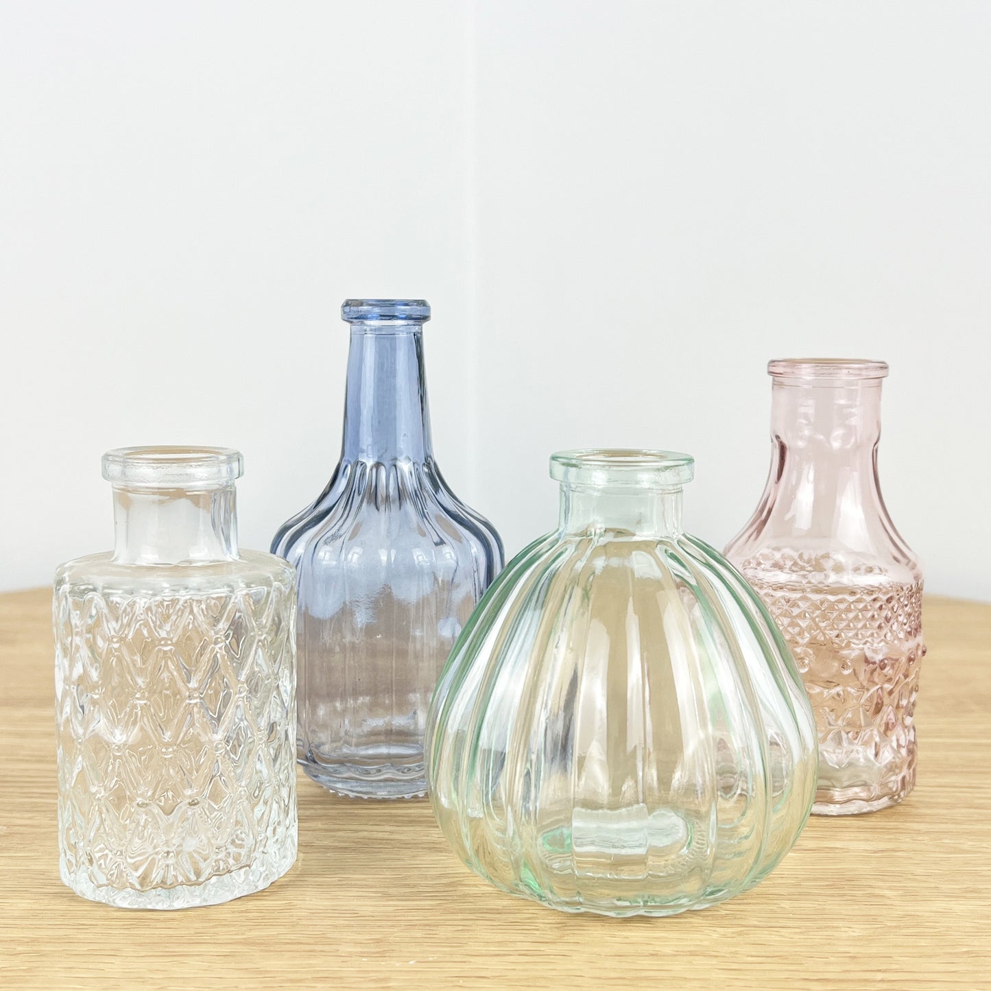 Set of 4 Vintage Style Bud Vases