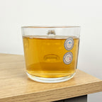 400ml Glass Mug with Embossed 'TEA' Design