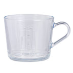 Set of 4 Glass ‘TEA’ Mugs with Handles – Tempered Heat Resistant Glass