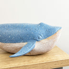 25cm Rustic Whale Ornament - Resin