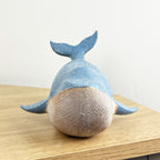 25cm Rustic Whale Ornament - Resin
