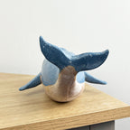 25cm Rustic Whale Ornament - Resin
