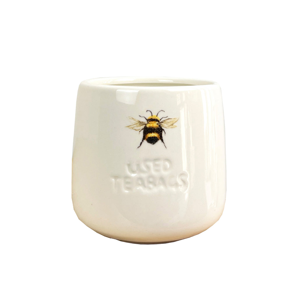 Bumble Bee Used Teabags Storage Pot - Ceramic