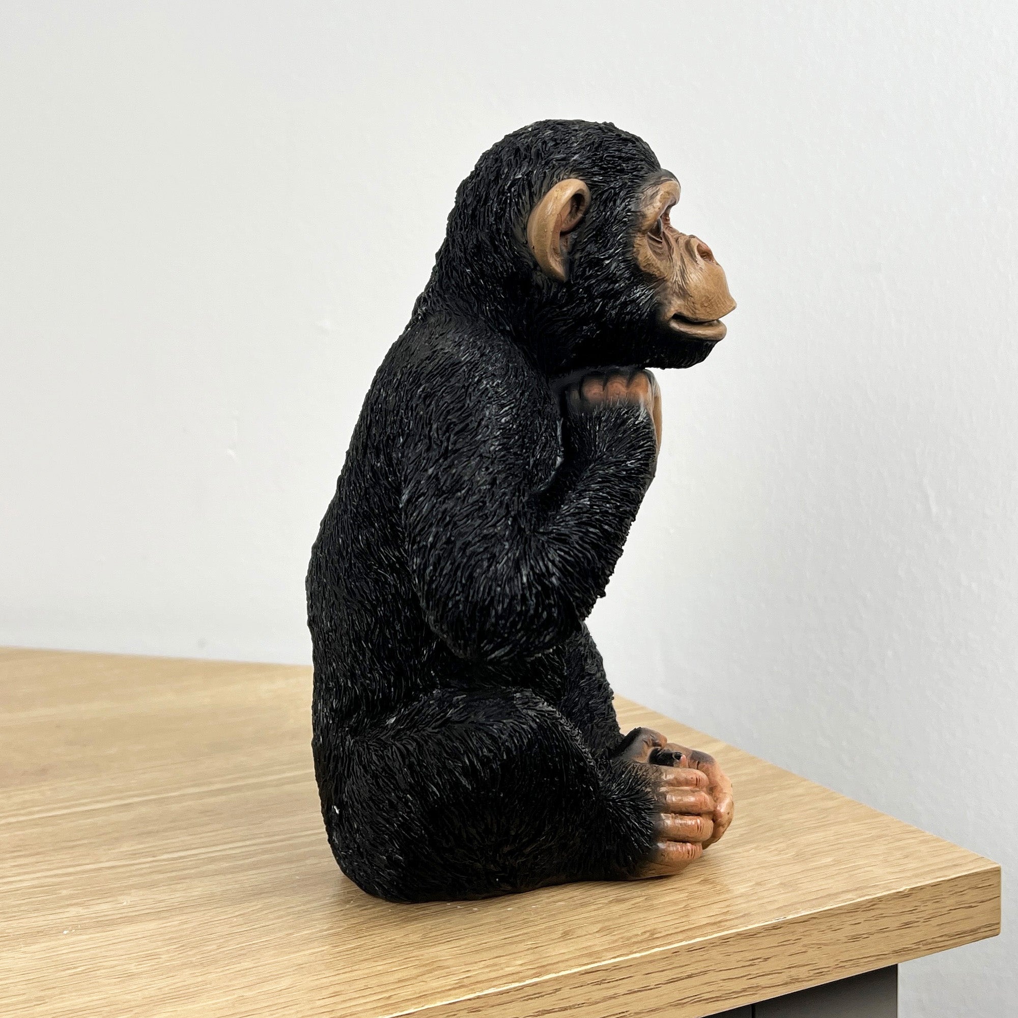 18.5cm Heart Hands Monkey Ornament - Resin