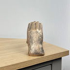 17.5cm x 10.3cm Antique Bronze Heart Hands Ornament - Resin